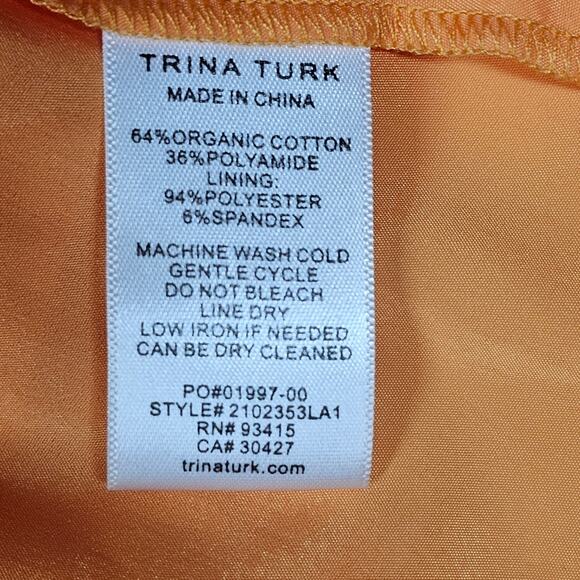 Trina Turk Margery Off-the-Shoulder Eyelet Midi Dress Size S - Picture 12 of 15